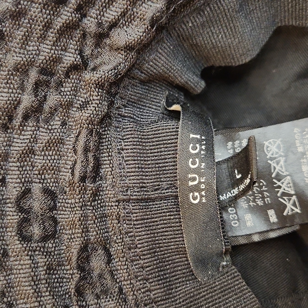 Authentic GUCCI Black Bucket Hat - Picture 8 of 8